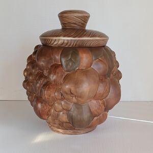 Rustic Brown Ceramic Jar